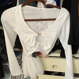 NWT white long sleeve